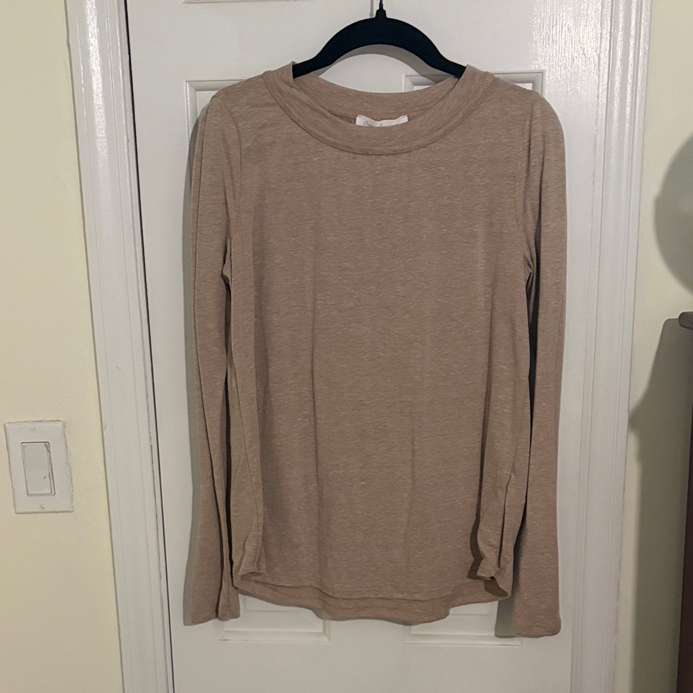 Tan Long Sleeve Top